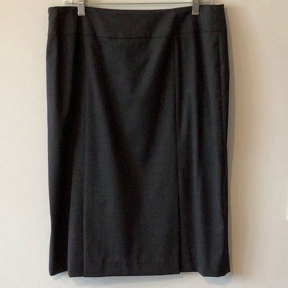 Lafayette 148 New York Slate Grey Skirt - Picture 4 of 6